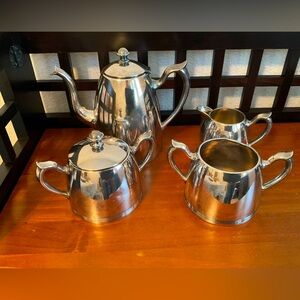 SOLD!! Vintage Silver Plate Coffee Set in FVC
